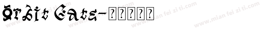Orbit Gate字体转换